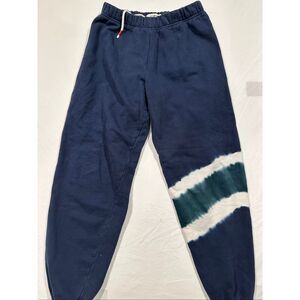 Tory Burch Sport navy tie-dye drawstring comfy joggers/sweatpants size small